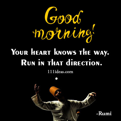 image of rumi with good morning