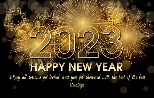 new wallpaper of Happy new year with message